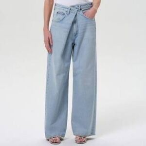 NWT AGOLDE Vana Wide Leg Jeans Spark